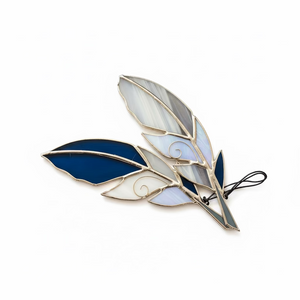 Glass Feathers - A Touch of Glass - Painted Door on Main