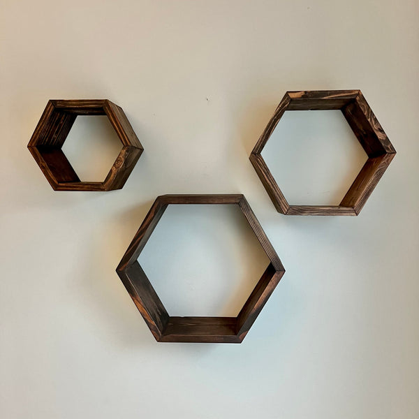 820-05 Nesting Hexagon Sets (3.5") - Larcher Woods & Crafts