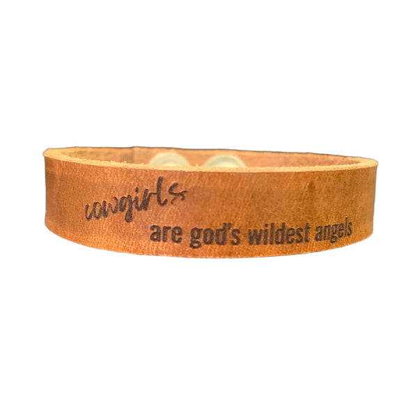 002-21 A little Country Leather Bracelets - Fearless hART