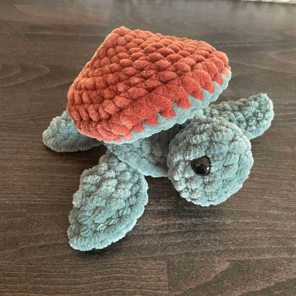 096-39 Plushy Mushroom Turtle - Willing Hands Crochet