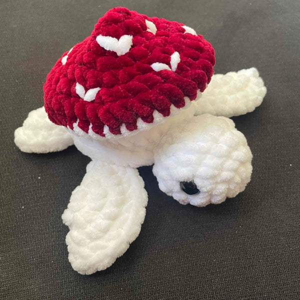 096-39 Plushy Mushroom Turtle - Willing Hands Crochet