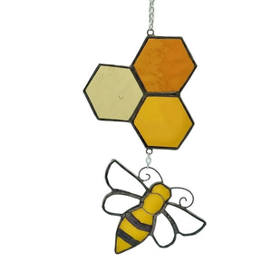 Bee & Honeycomb - A Touch Of Glass - Painted Door on Main