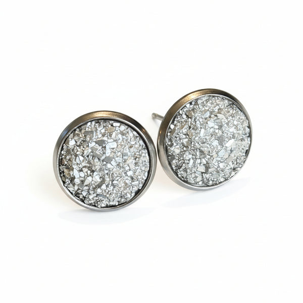 Bezel Earrings - Sweet Bean Art - Painted Door on Main