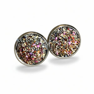 Bezel Earrings - Sweet Bean Art - Painted Door on Main