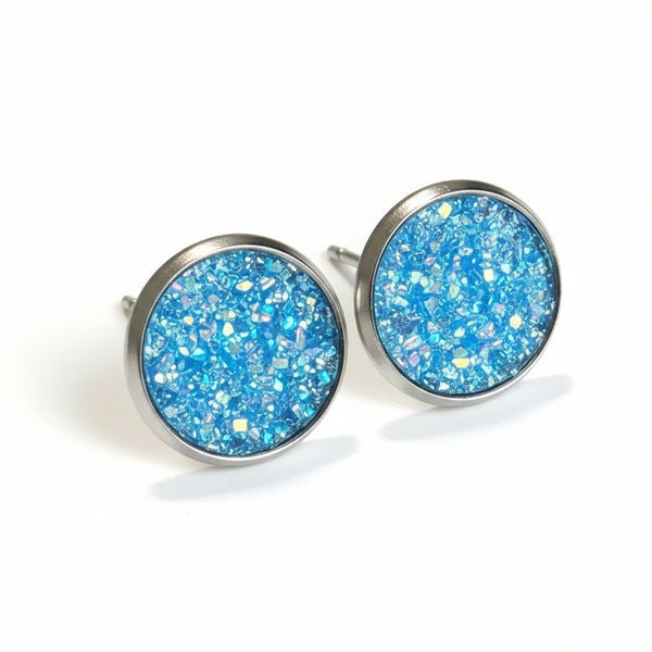 Bezel Earrings - Sweet Bean Art - Painted Door on Main