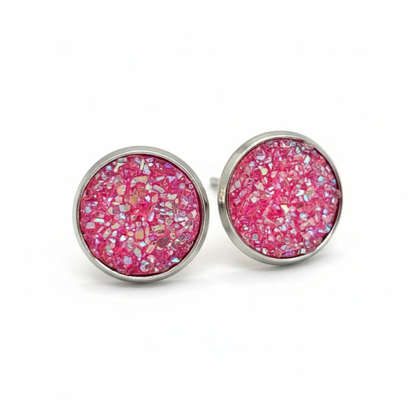 Bezel Earrings - Sweet Bean Art - Painted Door on Main