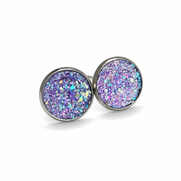 Bezel Earrings - Sweet Bean Art - Painted Door on Main