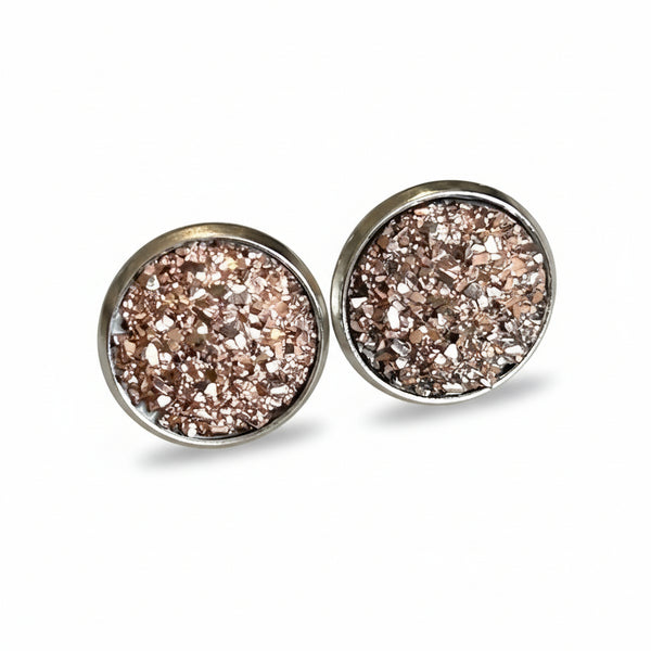 Bezel Earrings - Sweet Bean Art - Painted Door on Main