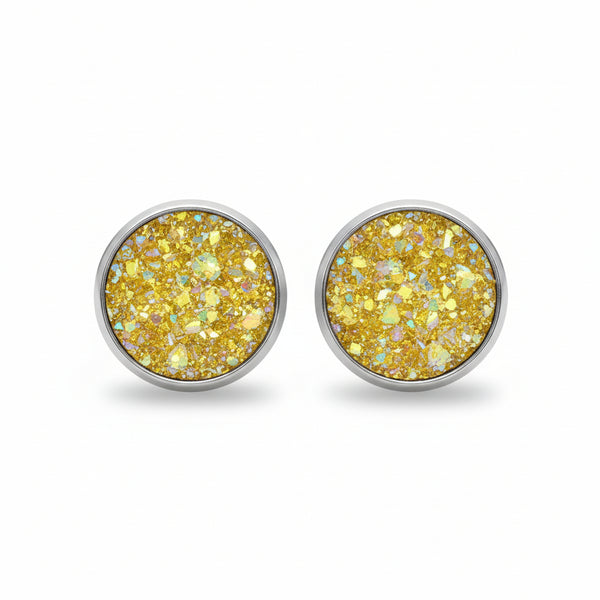 Bezel Earrings - Sweet Bean Art - Painted Door on Main