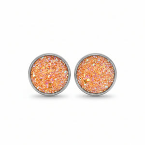 Bezel Earrings - Sweet Bean Art - Painted Door on Main