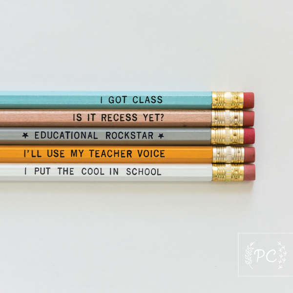 810-20 Pencil Sets - Prairie Chick Prints freeshipping - Painted Door on Main Gift & Gallery