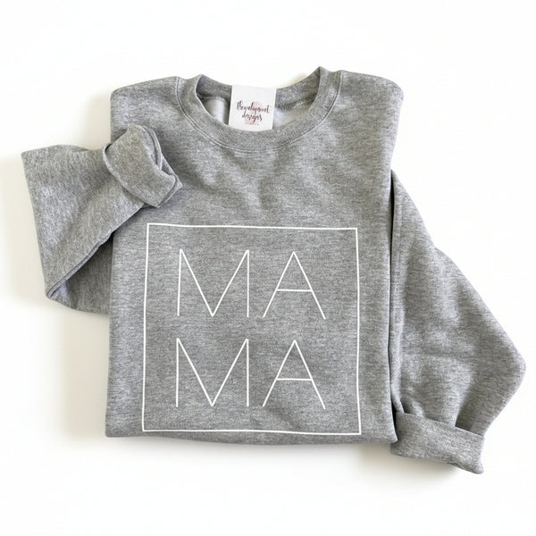 'MAMA' Crewneck - Thumbprint Designs - Painted Door on Main