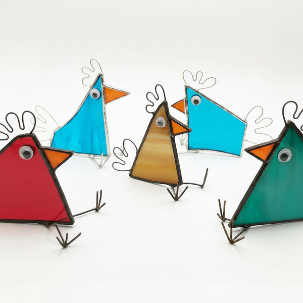 Quirky Birds - A Touch of Glass - Painted Door on Main