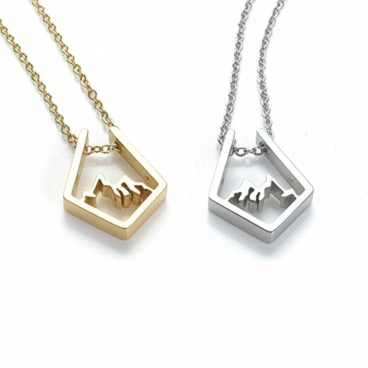 Rhombus Mountain Necklace - Royce and Oak - Painted Door on Main