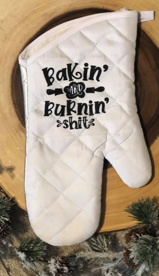 017-33 Oven Mitts - Country Compass freeshipping - Painted Door on Main Gift & Gallery
