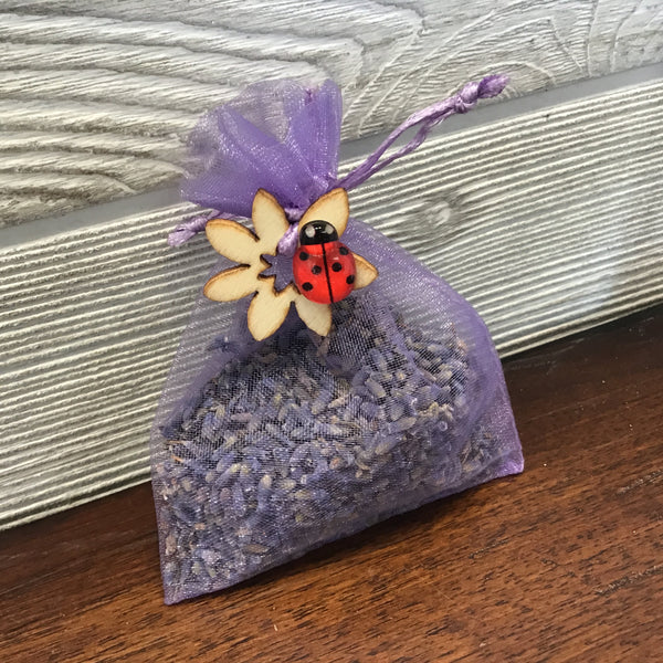 007-85 Lavender Sachets - Ladybug Blossoms freeshipping - Painted Door on Main Gift & Gallery