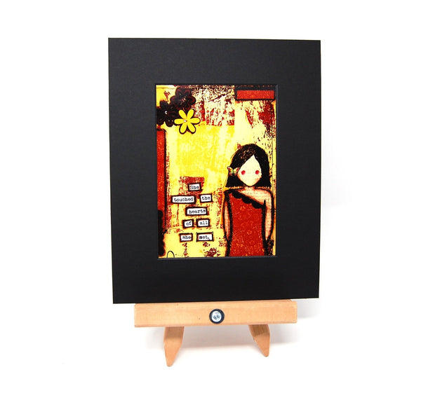 002-91 She Art Prints - Matted and Matted with Frame - Fearless hART freeshipping - Painted Door on Main Gift & Gallery