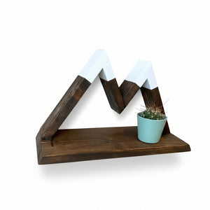 Two Peak Mountain with Ledge - Larcher Woods & Crafts - Painted Door on Main