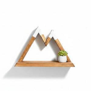 Two Peak Mountain with Ledge - Larcher Woods & Crafts - Painted Door on Main