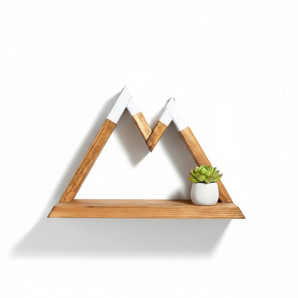 Two Peak Mountain with Ledge - Larcher Woods & Crafts - Painted Door on Main