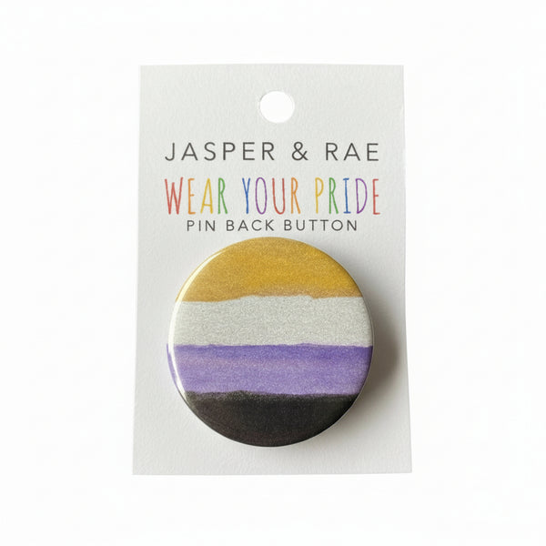 Wear Your Pride Pin Back Buttons - Jasper & Rae - Painted Door on Main
